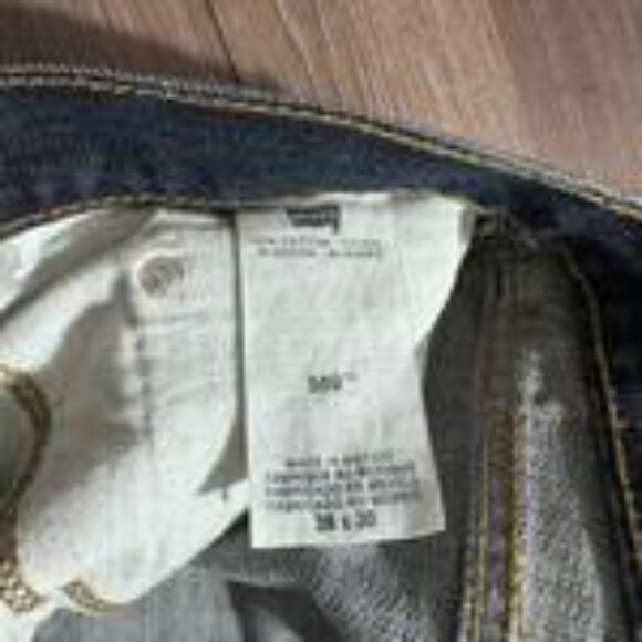 Levi’s 559 Navy Blue Denim Jeans Baggy Relaxed Fit Size 36x30 - Picture 6 of 7